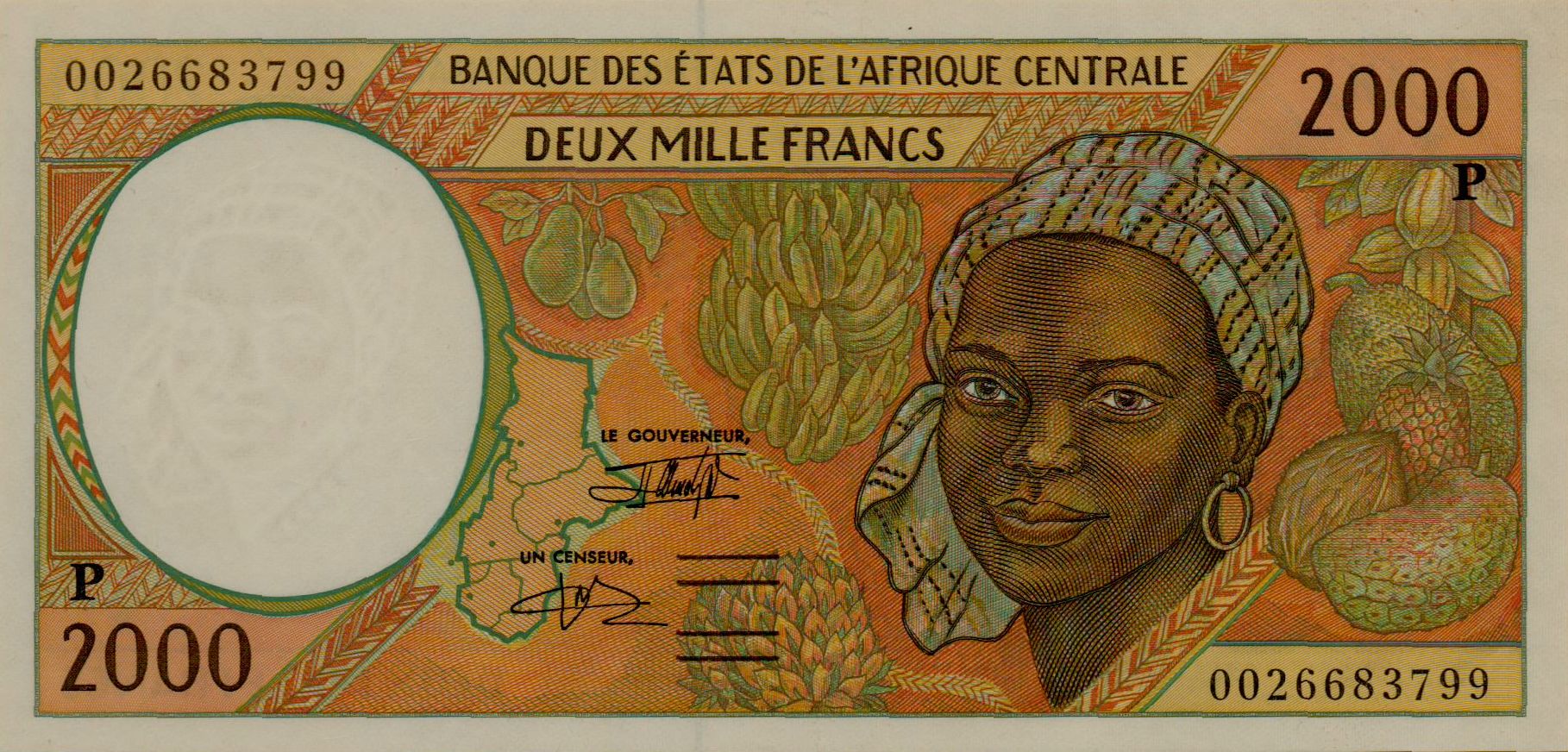 Chad (C.A.S) 2000 2000 UNC P-603P/g